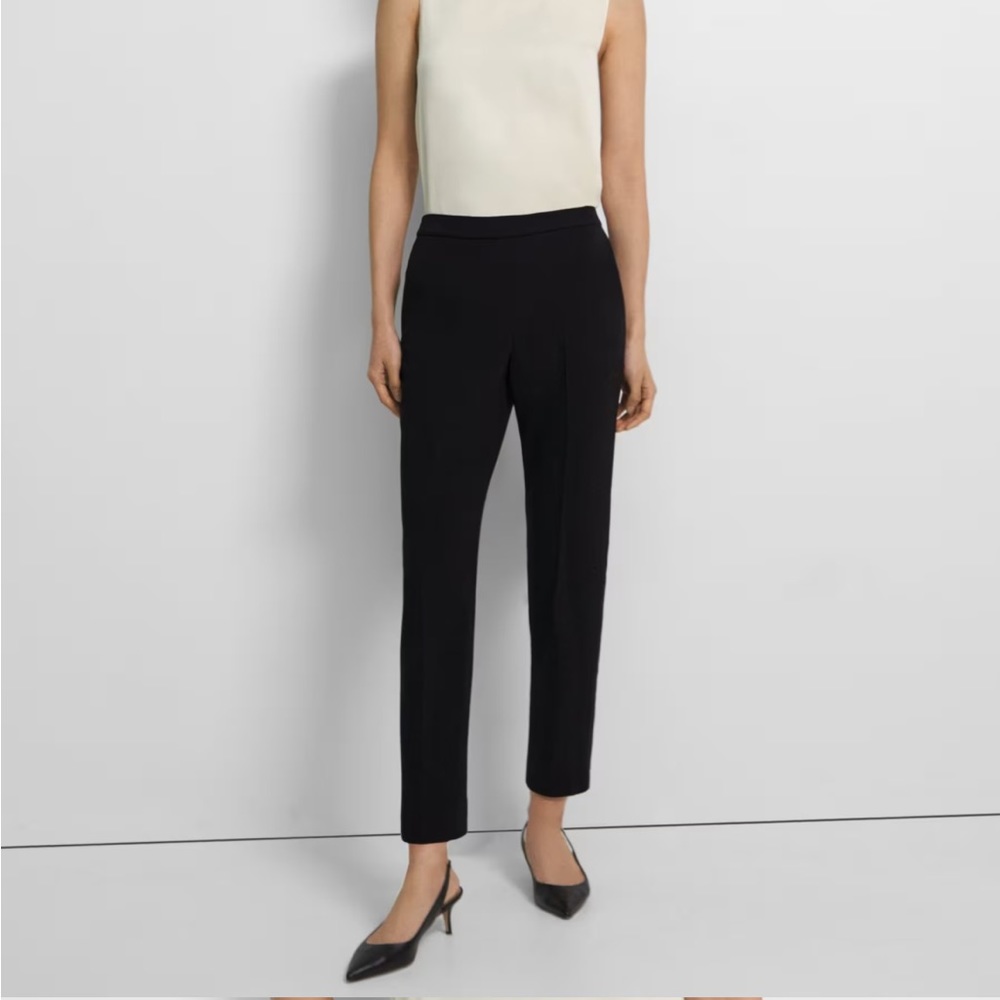 Theory Treeca Pull on Pant in Admiral Crepe Size 2